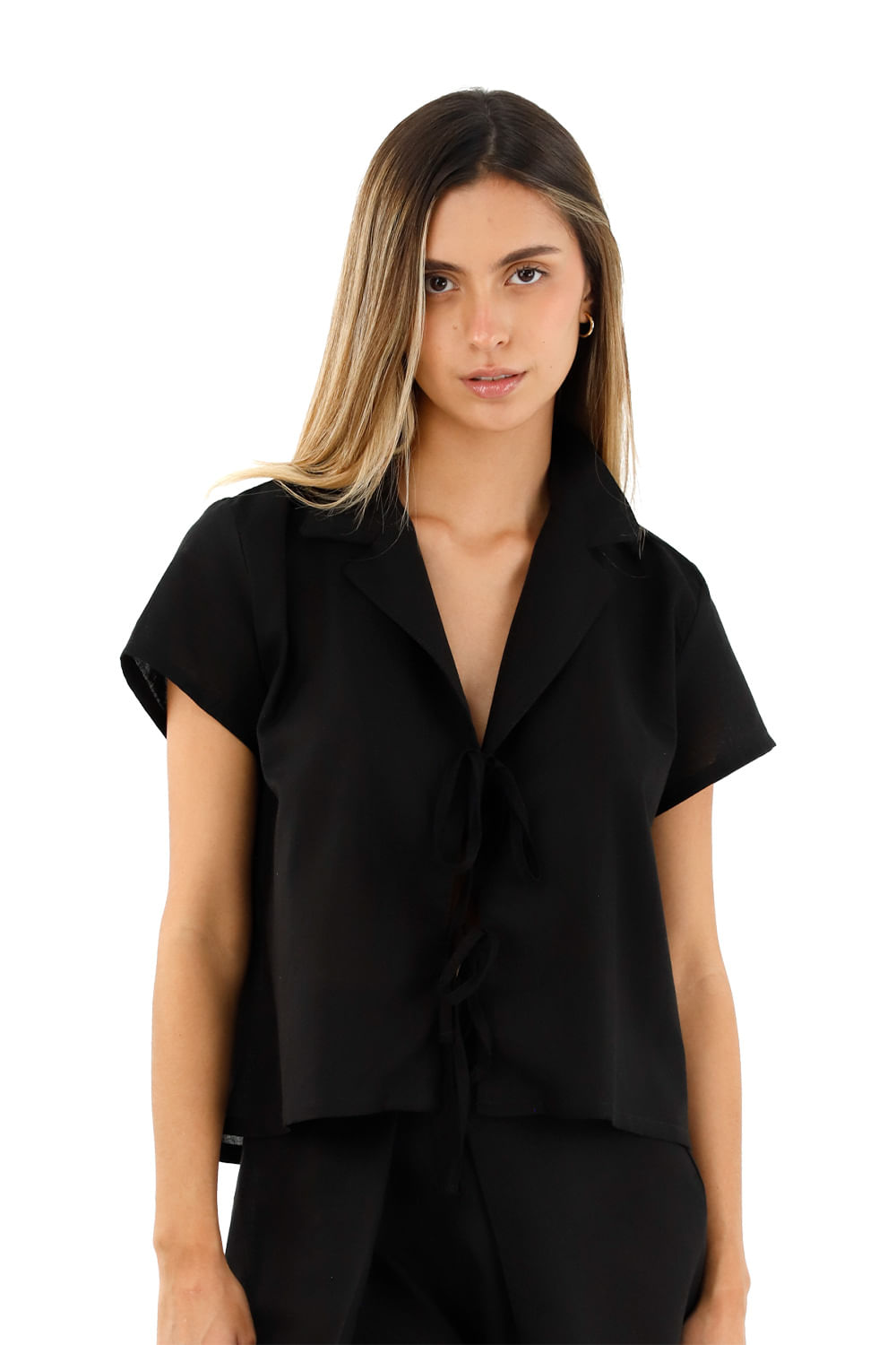 Blusa Alma Negro Mercedes Campuzano