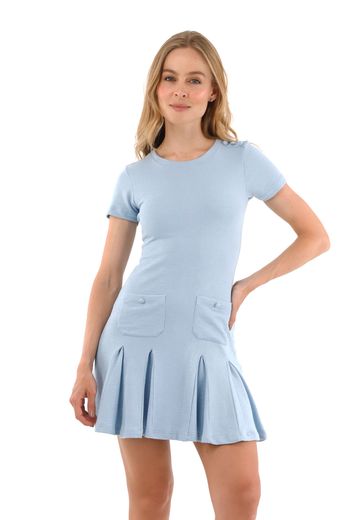 Vestido Corto Amelie Azul Claro