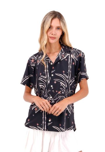 Camisa Wonder Palmeras Negro
