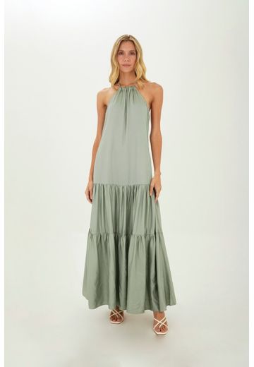 Vestido Largo Luzia Verde