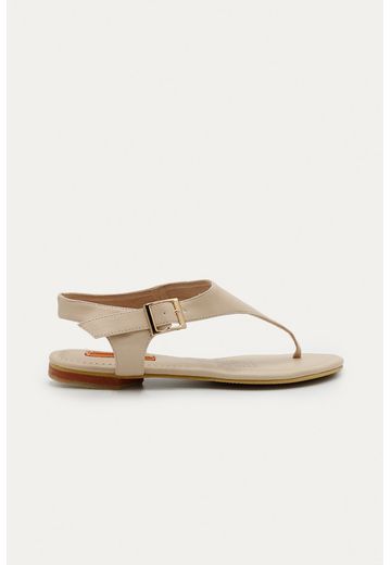Sandalia Plana Maya Beige